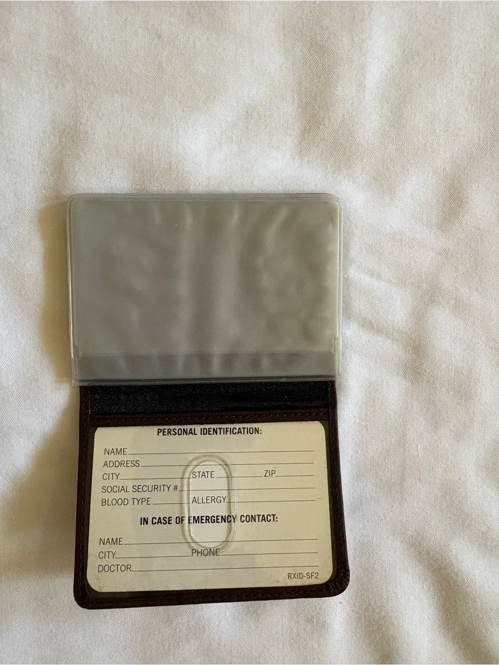 Stafford Dark Brown Leather Pocket Card & Key Holder